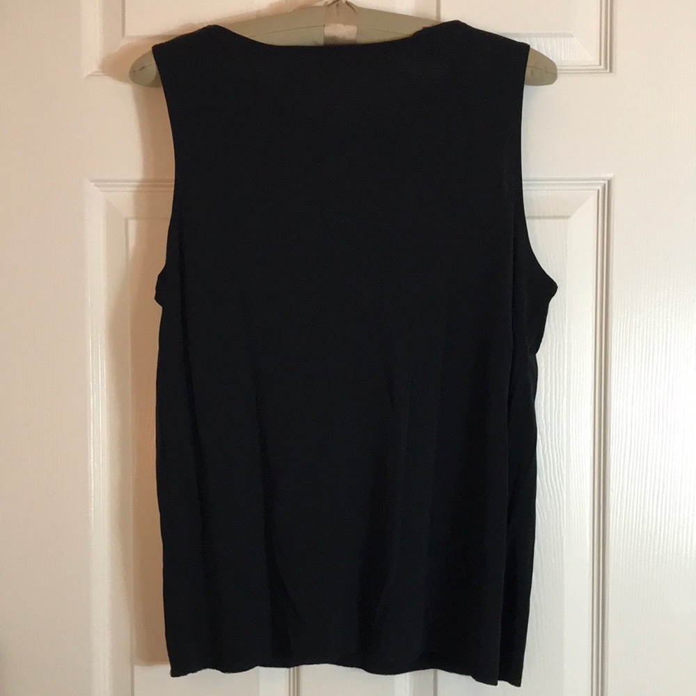 CHAUS Classic Black Sleeveless Top - Picture 3 of 6